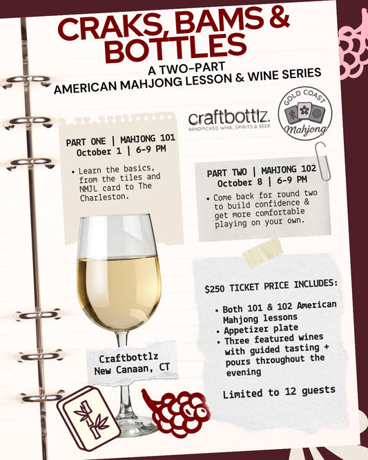 10/1 and 10/8: Craftbottlz Mahjong 101/102 Class