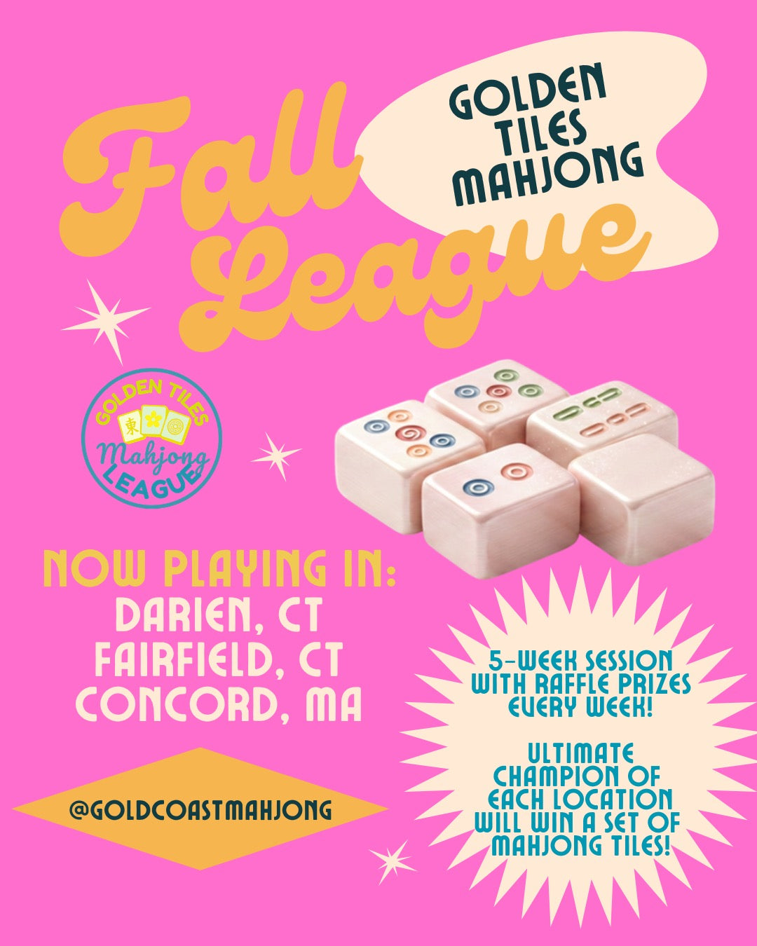 CONCORD Golden Tiles Mahjong League - FALL 2026