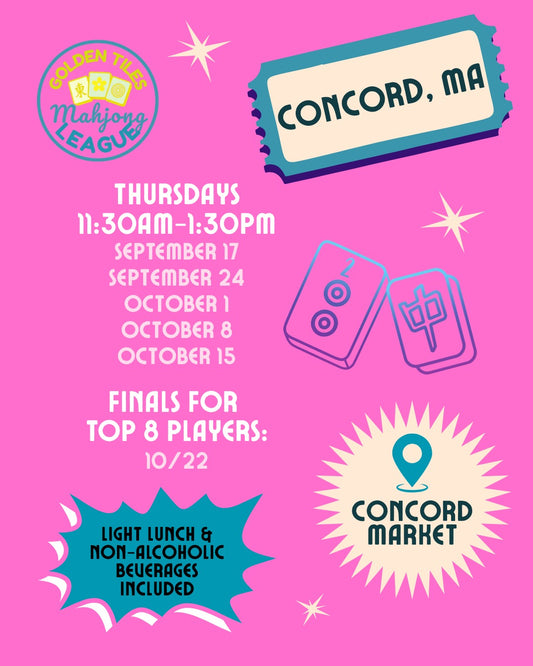 CONCORD Golden Tiles Mahjong League - FALL 2026