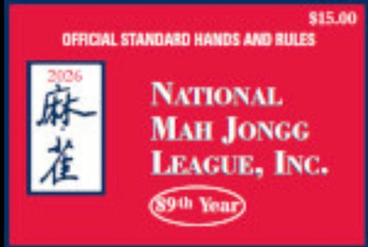 LOCAL ONLY NO SHIPPING 2026 National Mahjong League Playing Card