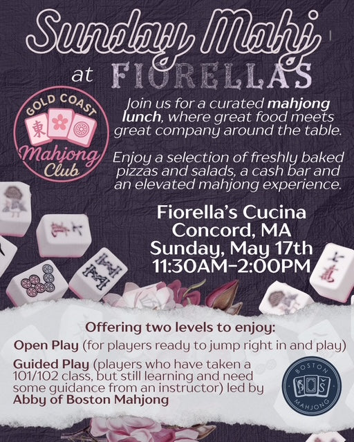 5/17/26: GCMC Boston - Fiorella's Sunday Mahjong