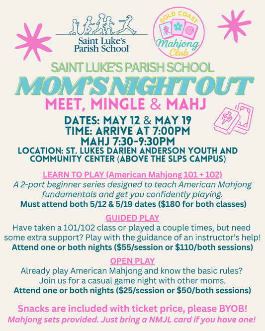 5/12 and 5/19/26 - Saint Luke's Mahjong Nights