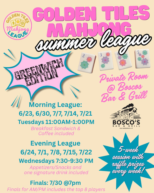 Golden Tiles Mahjong League - Summer 2026 - GREENWICH