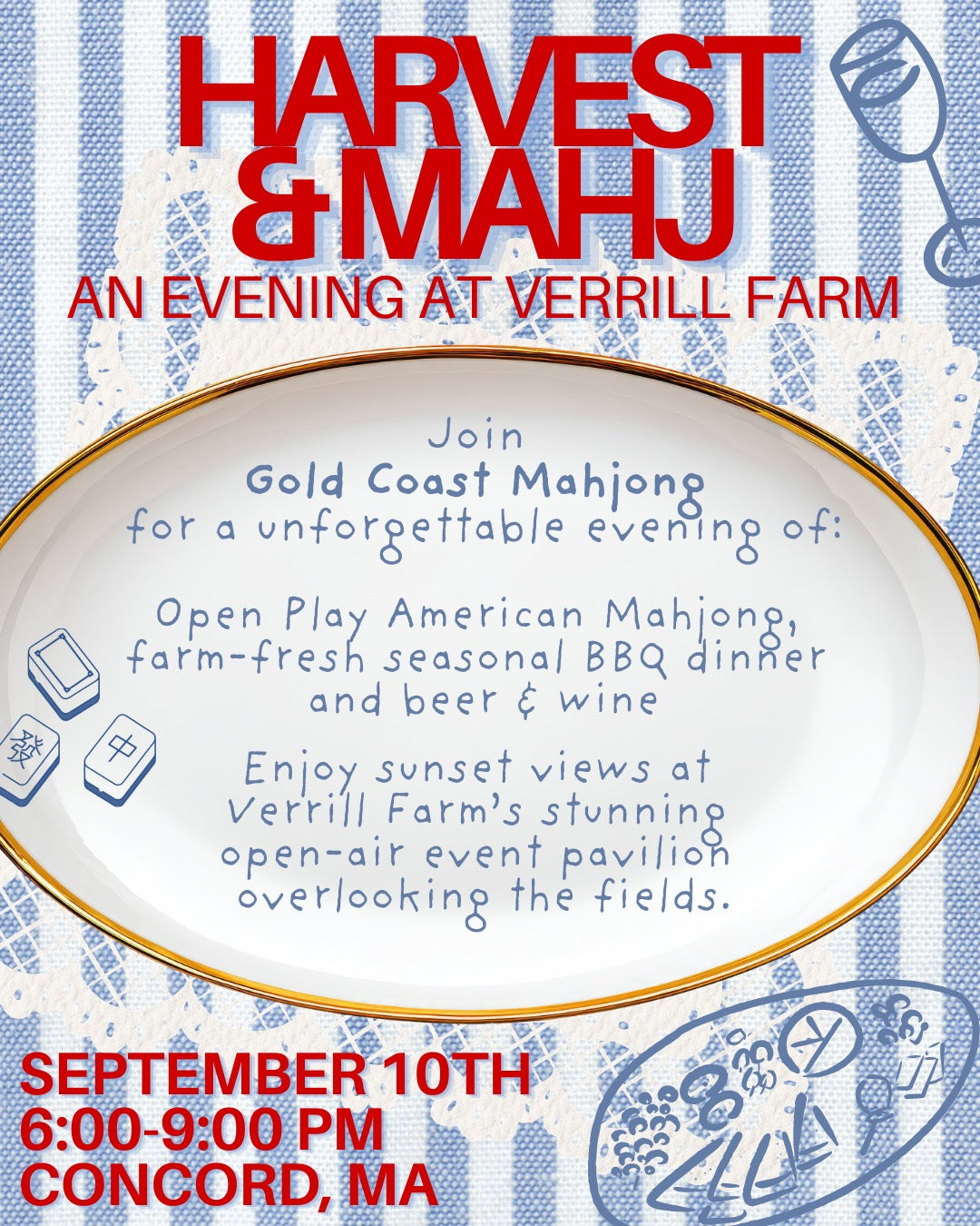 9/10/26: GCMC Boston - Mahjong at Verrill Farm