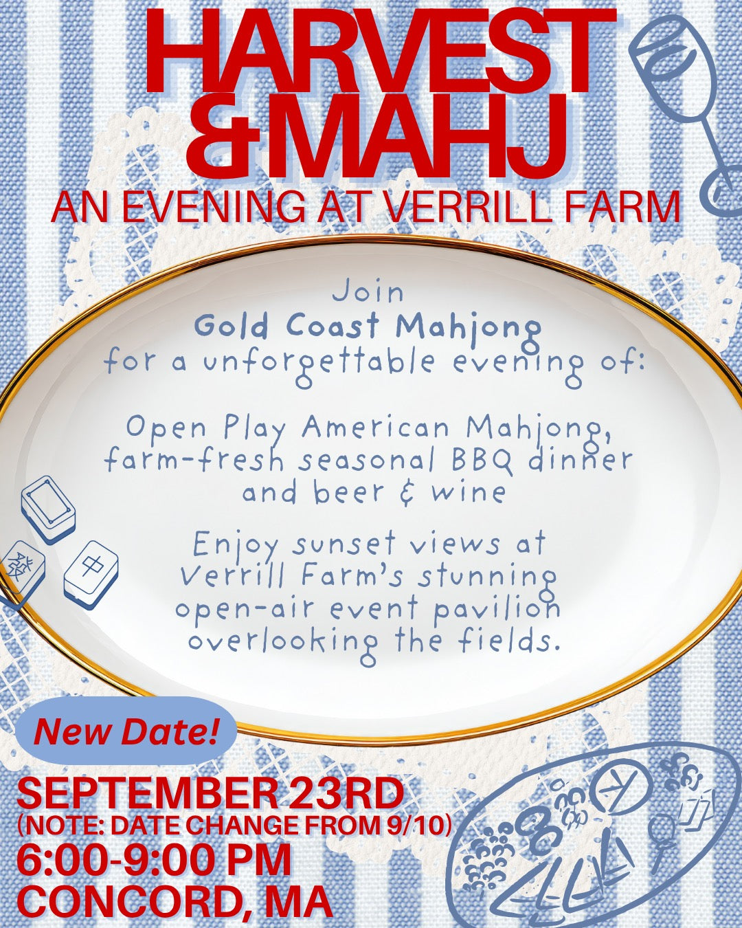 9/23/26: GCMC Boston - Mahjong at Verrill Farm