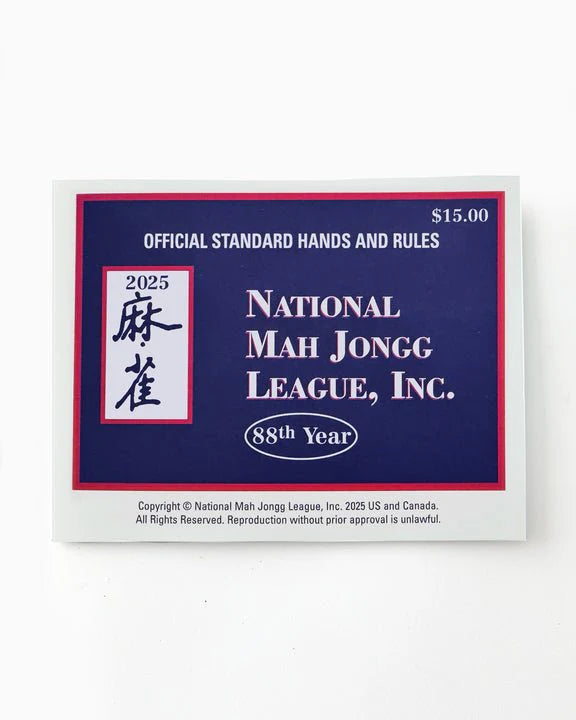 2025 National Mahjong League Playing Card
