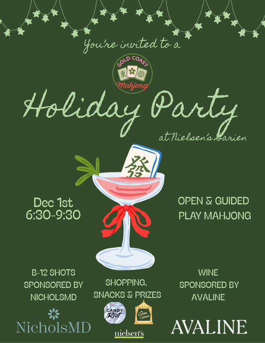 12/1/26:  Holiday Mahjong at Nielsen's